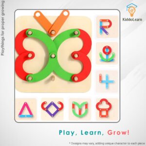 Montessori Wooden Stacking Puzzle Board