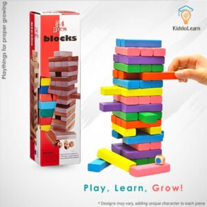 Colorful Tumble Tower 54 pcs